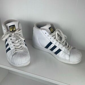 Adidas Pro Model Kids' Unisex Leather High Top Sneakers 6